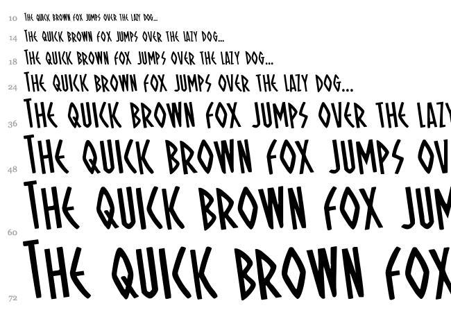 Oh Mighty Isis font waterfall