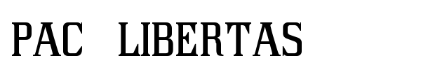 Pac Libertas font