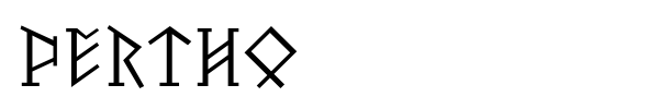 Pertho font