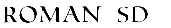 Roman SD font