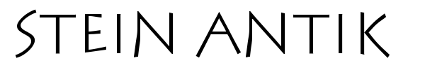 Stein Antik font
