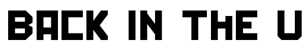 Back In The USSR DL font