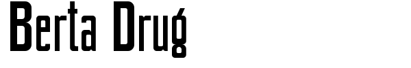 Berta Drug font
