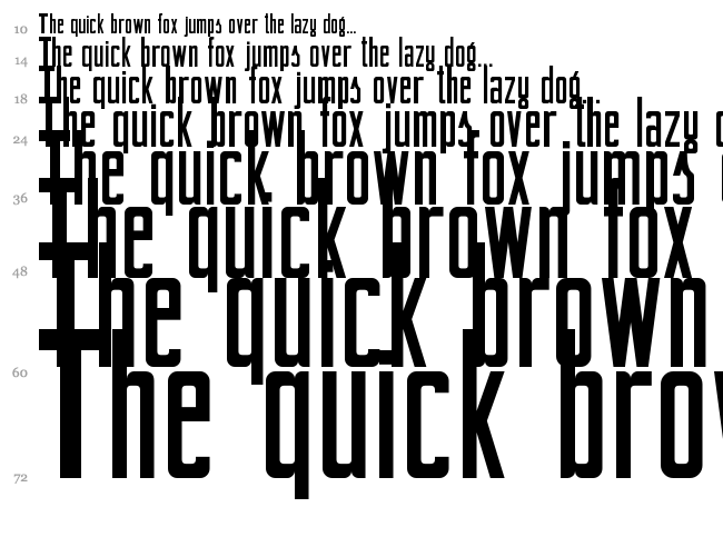 Berta Drug font waterfall