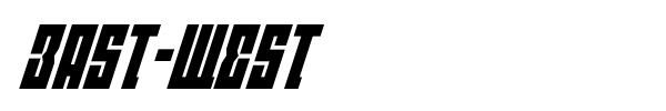 East-West font