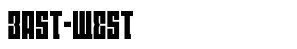 East-West font preview