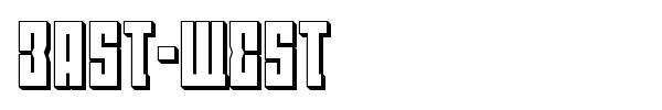 East-West font preview