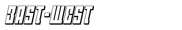 East-West font preview