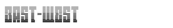 East-West font preview