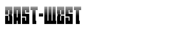 East-West font preview