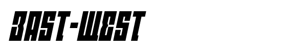 East-West font preview