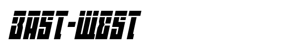 East-West font preview
