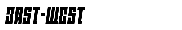 East-West font preview