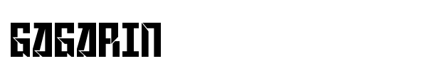 Gagarin font