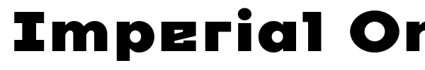 Imperial One font