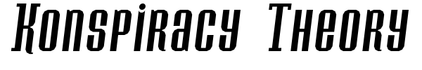 Konspiracy Theory font