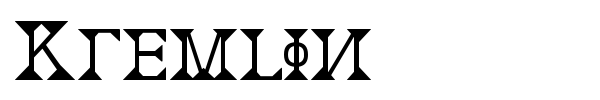 Kremlin font
