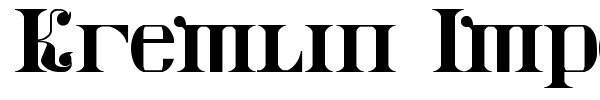 Kremlin Imperial font