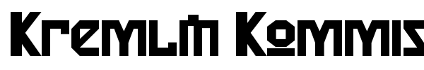 Kremlin Kommisar font