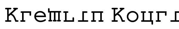 Kremlin Kourier II font