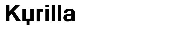 Kyrilla font