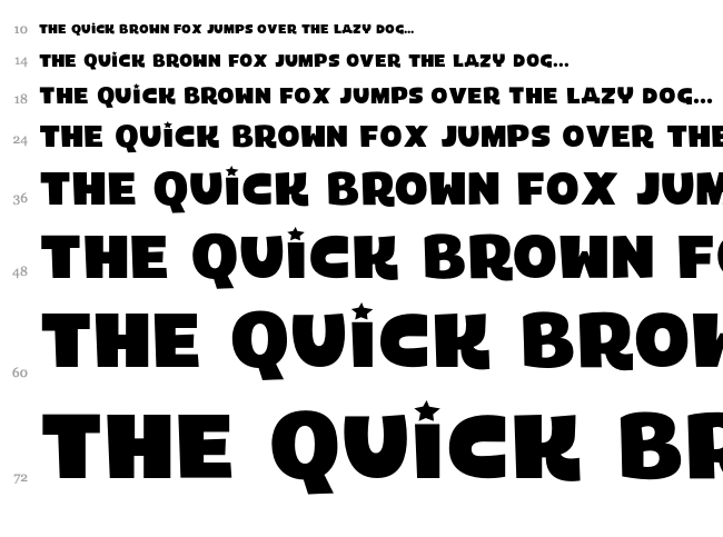Laika font waterfall