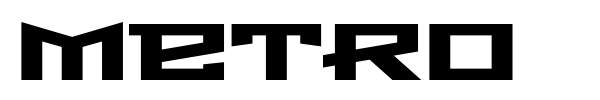 Metro font