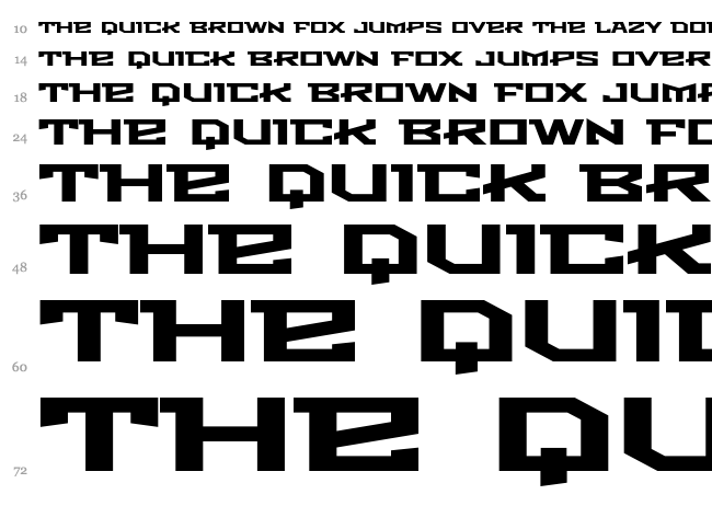 Metro font waterfall
