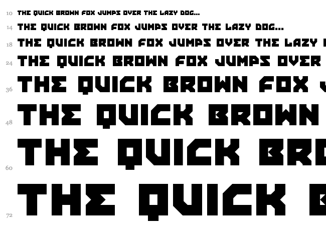 Propaganda font waterfall