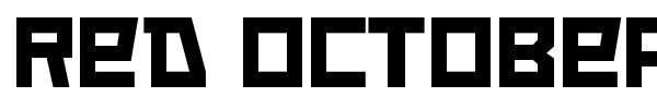 Red October font