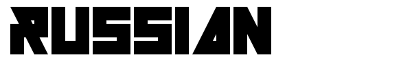 Russian font