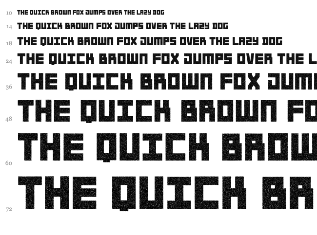 Spoutnik font waterfall