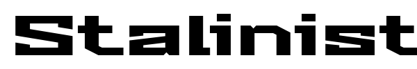 Stalinist One font