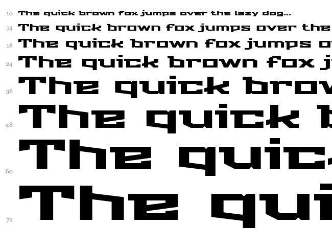 Stalinist One font waterfall