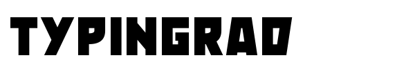 Typingrad font