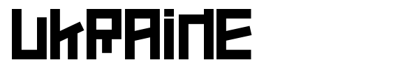 Ukraine font