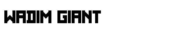 Wadim Giant font
