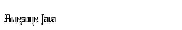 Awesome Java font