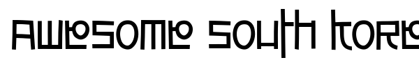 Awesome South Korea font