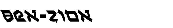Ben-Zion font