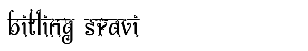 Bitling Sravi font