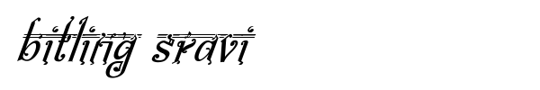 Bitling Sravi font preview