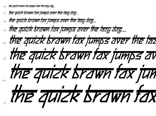 Bitling Sujatra font waterfall