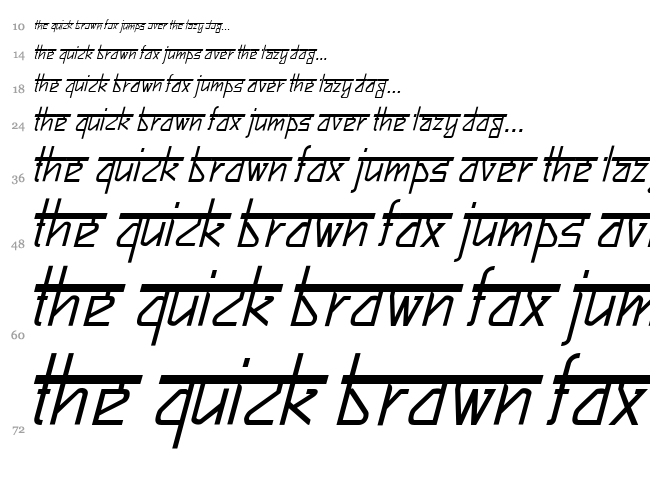 Bitling Sujatra font waterfall