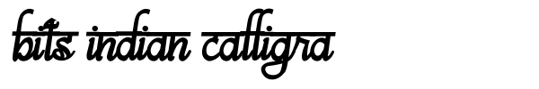 Bits Indian Calligra font preview