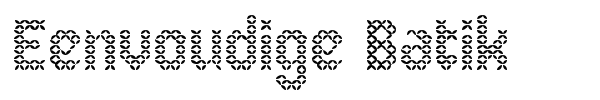 Eenvoudige Batik font