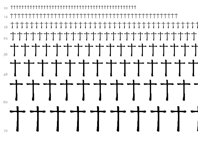 Epistolar font waterfall