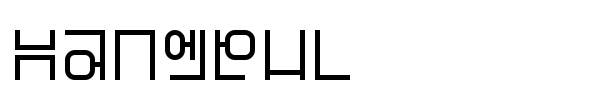 Hangeul font