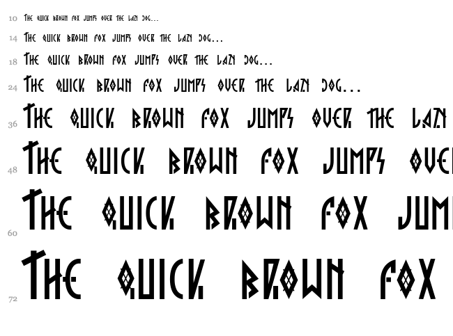 Hargita font waterfall