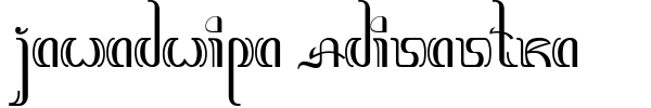Jawadwipa Adisastra font